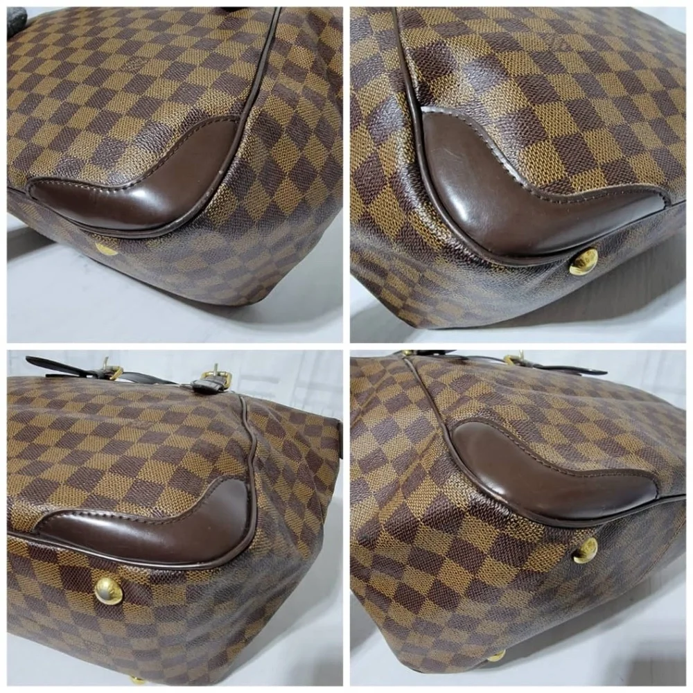 Authentic Louis Vuitton Damier Ebene Verona GM Bag Brown